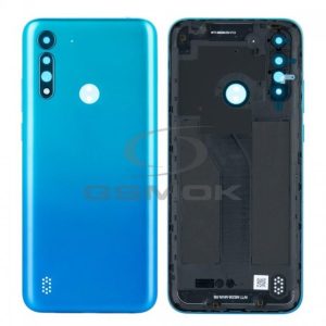 Akumulátor fedél MOTOROLA MOTO G8 Power LITE ívelt TIC Kék 5S58C16765 5S58C16540 Eredeti szervízcsomag