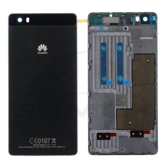 Akkumulátor Fedél Huawei P8 Lite Fekete 02350Gkp 02350Gla Eredeti Szervizcsomag