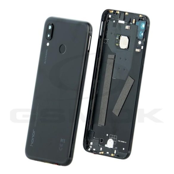 Akkumulátor ház Huawei Honor Play fekete lencse a kamera és az ujjlenyomat olvasó 02351yyd Eredeti szervizcsomag