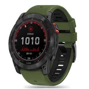 Tech-Protect IconBand Pro csereszíj Garmin Fenix ​​3 / 5X / 3HR / 5X Plus / 6X / 6X Pro / 7X - zöld-fekete