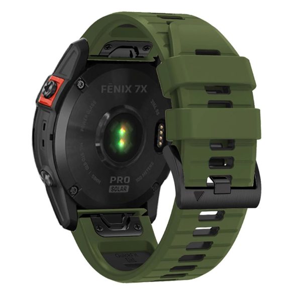 Tech-Protect IconBand Pro csereszíj Garmin Fenix ​​3 / 5X / 3HR / 5X Plus / 6X / 6X Pro / 7X - zöld-fekete