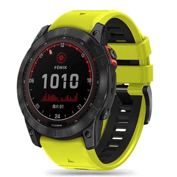 Tech-Protect IconBand Pro csereszíj Garmin Fenix ​​3 / 5X / 3HR / 5X Plus / 6X / 6X Pro / 7X - limezöld