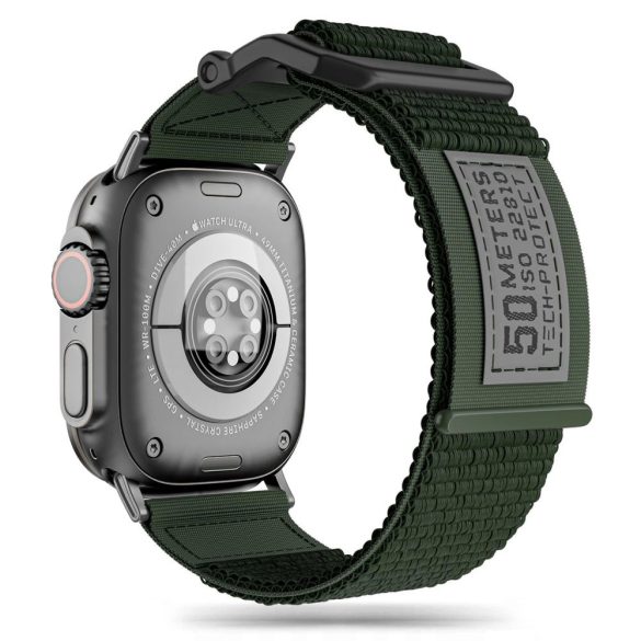 Tech-Protect Scout csereszíj Apple Watch 4 / 5 / 6 / 7 / 8 / 9 / SE / Ultra 1 / 2 (42/44/45/49 mm) - sötétzöld