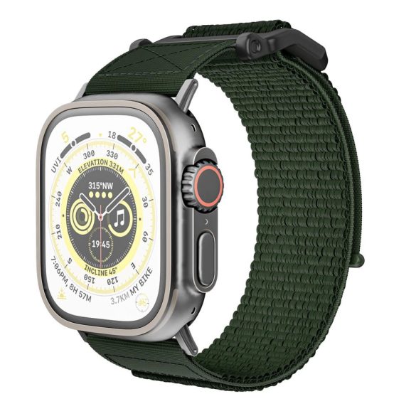 Tech-Protect Scout csereszíj Apple Watch 4 / 5 / 6 / 7 / 8 / 9 / SE / Ultra 1 / 2 (42/44/45/49 mm) - sötétzöld