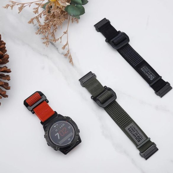 Tech-Protect Scout csereszíj Garmin Fenix 5 / Garmin Fenix 6 / Garmin Fenix 6 Pro / Garmin Fenix 7 - narancs