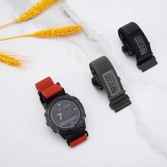 Tech-Protect Scout csereszíj Garmin Fenix 5 / Garmin Fenix 6 / Garmin Fenix 6 Pro / Garmin Fenix 7 - narancs