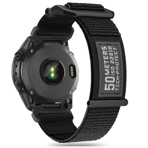 Tech-Protect Scout csereszíj Garmin Fenix ​​3 / 5X / 3HR / 5X Plus / 6X / 6X Pro / 7X - fekete