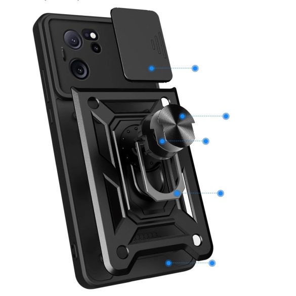 Tech-Protect CamShield Pro tok Xiaomi 13T/13T Pro - fekete