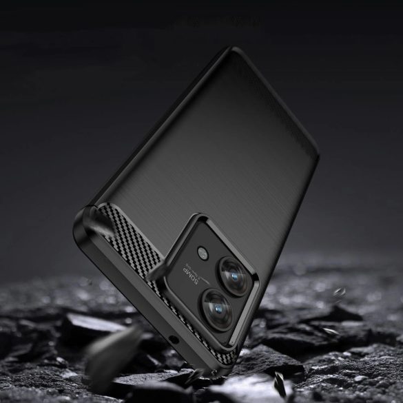 Tech-Protect TPUCarbon tok Motorola Edge 40 Neo - fekete