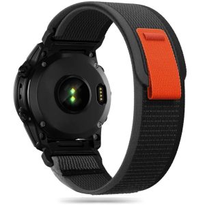 Tech-Protect Nylon csereszíj Garmin Fenix 5 / Garmin Fenix 6 / Garmin Fenix 6 Pro / Garmin Fenix 7 - fekete