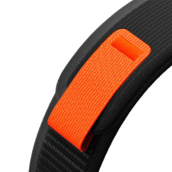 Tech-Protect Nylon csereszíj Garmin Fenix ​​3 / 5X / 3HR / 5X Plus / 6X / 6X Pro / 7X - fekete-narancs