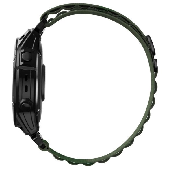 Tech-Protect Nylon Pro csereszíj Garmin Fenix ​​3 / 5X / 3HR / 5X Plus / 6X / 6X Pro / 7X - sötétzöld