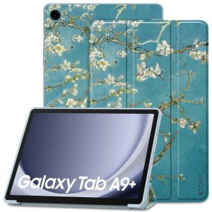 Tech-Protect SmartCase tok Samsung Galaxy Tab A9 Plus 11'' - kék virágos