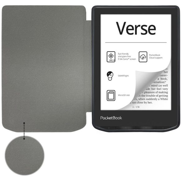 Tech-Protect SmartCase tok PocketBook Verse/Verse Pro - fekete