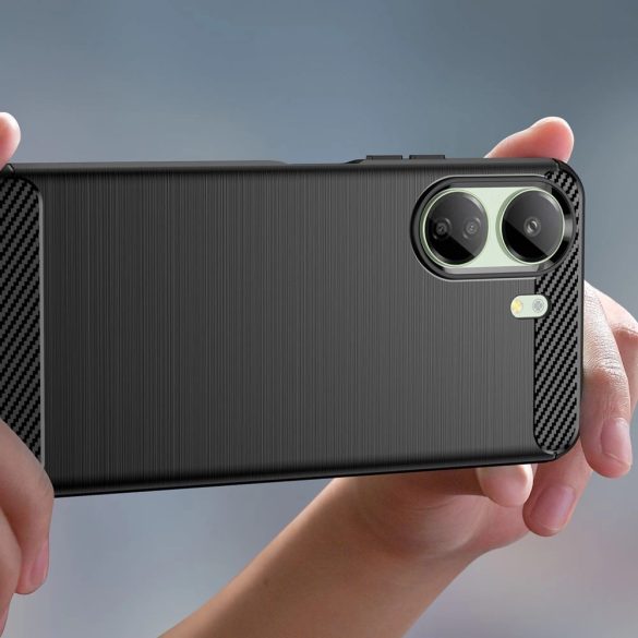 Tech-Protect TPUCarbon tok Xiaomi Redmi 13C/ Poco C65 - fekete