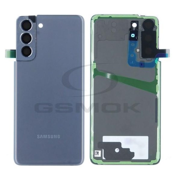 Akumulátor fedél SAMSUNG G991 GALAXY S21 PHANTOM szürke Kameralencse GH82-24519A GH82-24520A Eredeti szervízcsomag