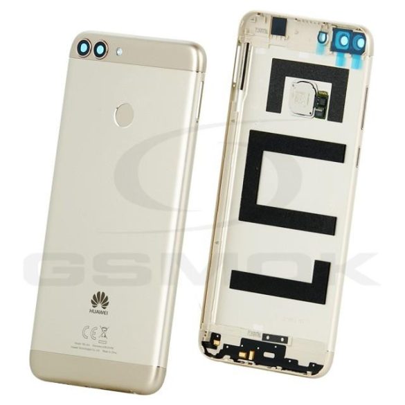 Akkumulátor ház Huawei P smart Arany Kameralencse és ujjlenyomat olvasó 02351Tee Eredeti szervizcsomag