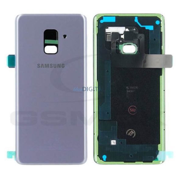 Akkumulátor Fedél Samsung A530 Galaxy A8 2018 Orchidea Szürke Gh82-15551B Eredeti Szervizcsomag