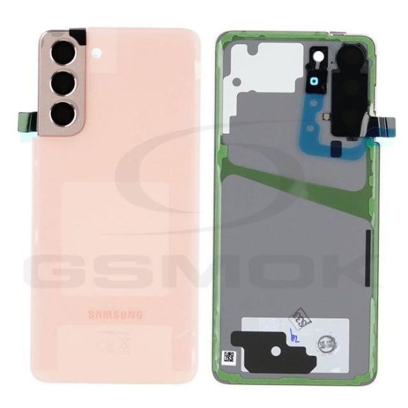 Akumulátor fedél SAMSUNG G991 GALAXY S21 PHANTOM rózsaszín Kameralencse GH82-24520D GH82-24519D Eredeti szervízcsomag