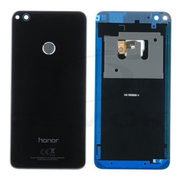 Akumulátor fedél HUAWEI Honor 8 LITE fekete objektívvel fényképezőgép és az ujjlenyomat olvasó 02351DWU Eredeti szervízcsomag