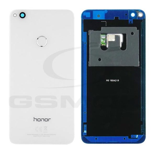 Akkumulátor ház Huawei Honor 8 Lite fehér Kameralencse és ujjlenyomat olvasó 02351DWV Eredeti szervizcsomag