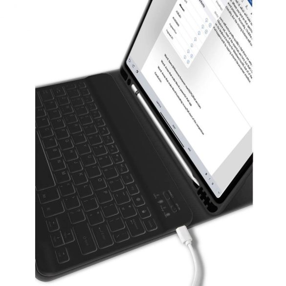 Tech-Protect SC Pen + Keyboard tok iPad 10.9" 2022 (10 gen.) - fekete