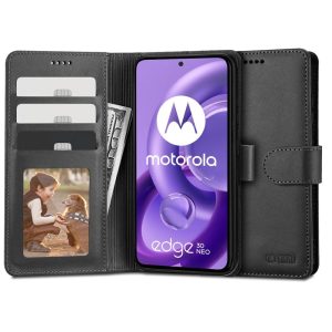 Tech-Protect Wallet tok Motorola Edge 30 Neo - fekete