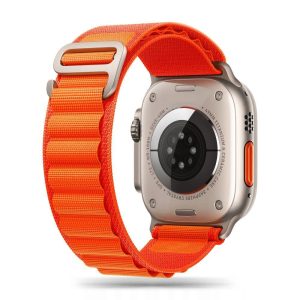 Tech-Protect Nylon Pro csereszíj Apple Watch 4 / 5 / 6 / 7 / 8 / 9 / SE / Ultra 1 / 2 (42/44/45/49 mm) - narancs