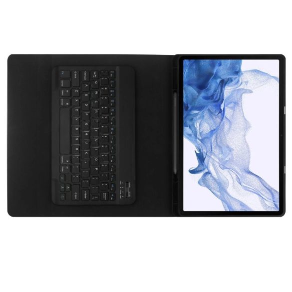 Tech-Protect SC Pen + Keyboard tok Samsung Galaxy Tab S7+/S8+/S7 FE - fekete