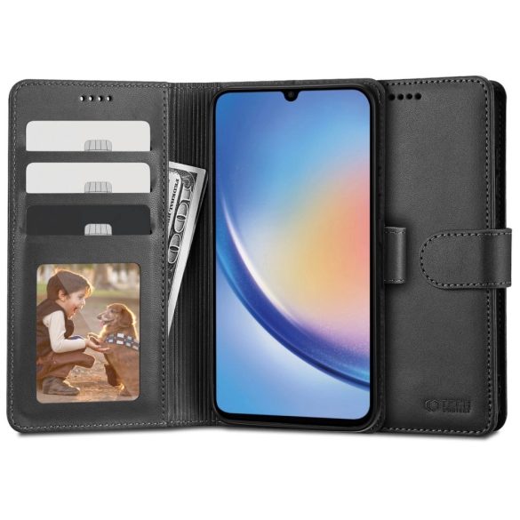 Tech-Protect Wallet tok Samsung Galaxy A34 5G - fekete