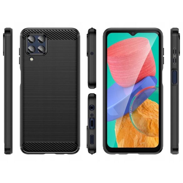 Tech-Protect TPUCarbon tok Samsung Galaxy M33 5G - fekete