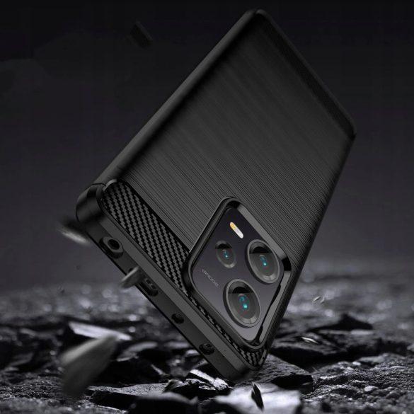 Tech-Protect TPUCarbon tok Xiaomi Redmi Note 12 5G / Xiaomi Poco X5 5G - fekete