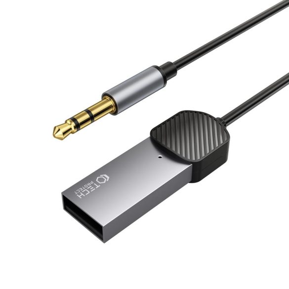 Tech-Protect UltraBoost audio mini jack 3,5 mm-es (apa) / Bluetooth adapter - szürke