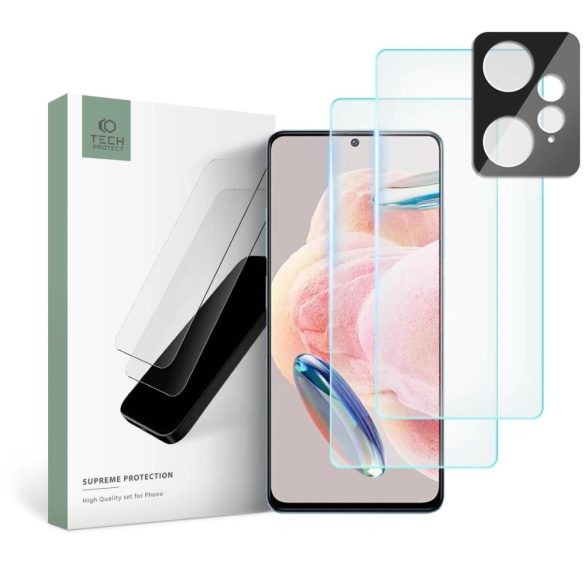 Tech-Protect Supreme Set kamera lencse védő fólia Xiaomi Redmi Note 12