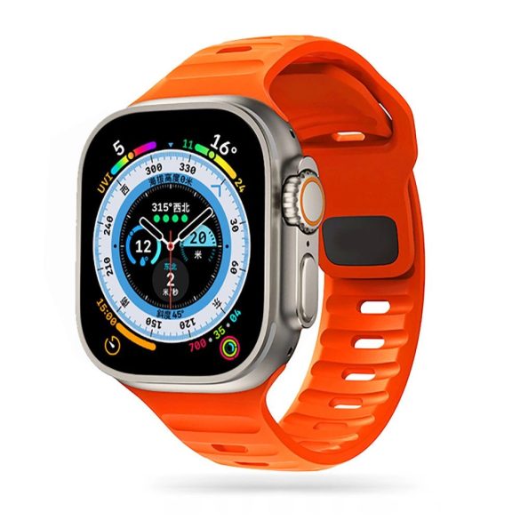 Tech-Protect IconBand Line csereszíj Apple Watch 4 / 5 / 6 / 7 / 8 / 9 / SE / Ultra 1 / 2 (42/44/45/49 mm) - narancs