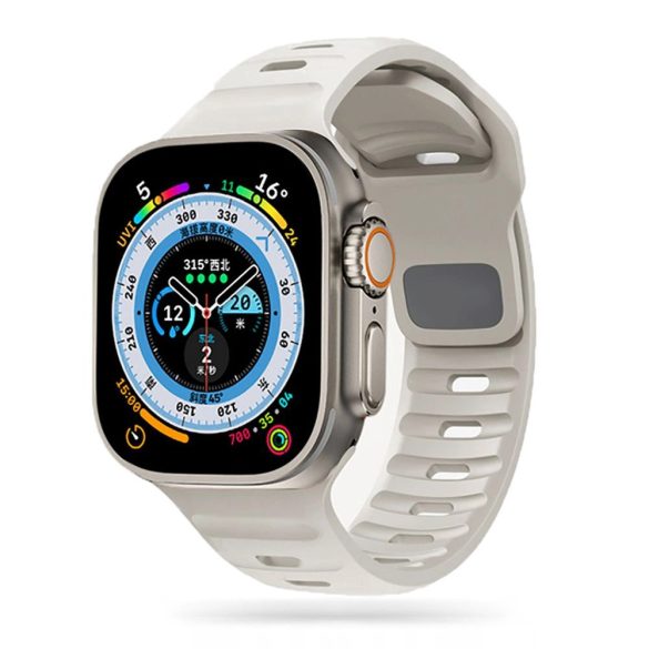 Tech-Protect IconBand Line csereszíj Apple Watch 4 / 5 / 6 / 7 / 8 / 9 / SE / Ultra 1 / 2 (42/44/45/49 mm) - törfehér