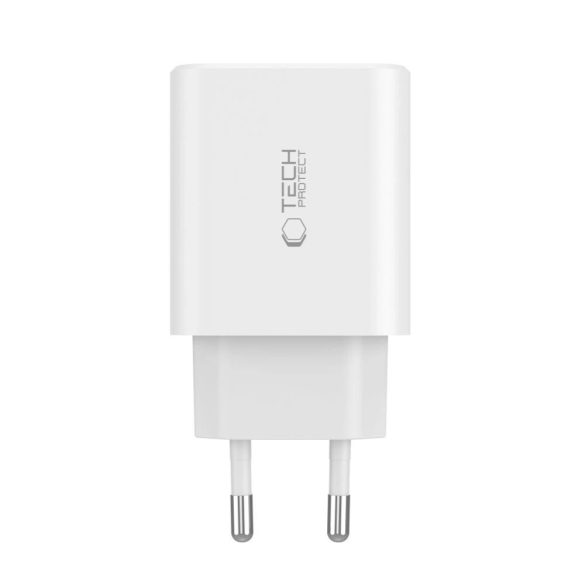 Tech-Protect NC30W hálózati töltő 1xUSB-A és 2xUSB-C csatlakozással 30W PD QC - fekete