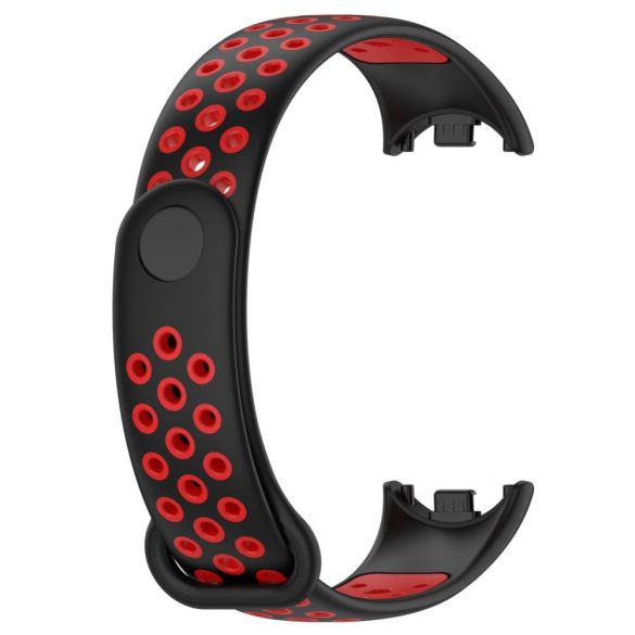 Tech-Protect SoftBand csereszíj Xiaomi Smart Band 8 - fekete-piros