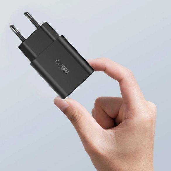 Tech-Protect C35W hálózati töltő 2xUSB-C csatlakozással 35W PD - fehér