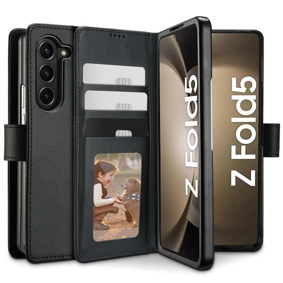 Tech-Protect Wallet tok Samsung Galaxy Z Fold 5 - fekete