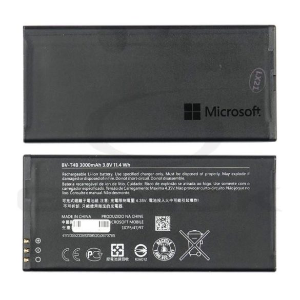 Akkumulátor Microsoft Lumia 640 XL BV-T4B 3000MAH