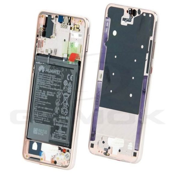 Középső Borítás Akkumulátorral Huawei P20 Rózsaszín Arany 02351Wkk [Eredeti]