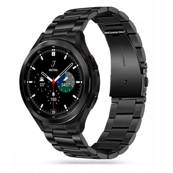 Tech-Protect Stainless Bracelet csereszíj Samsung Galaxy Watch 4/5/5 Pro/6/7/FE - fekete