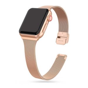 Tech-Protect Thin Milanese bracelet csereszíj Apple Watch 4 / 5 / 6 / 7 / 8 / 9 / SE (38/40/41 mm) - arany