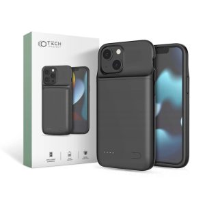 Tech-Protect PowerCase tok és 4700mAh beépített powerbank iPhone 12 mini/13 mini - fekete