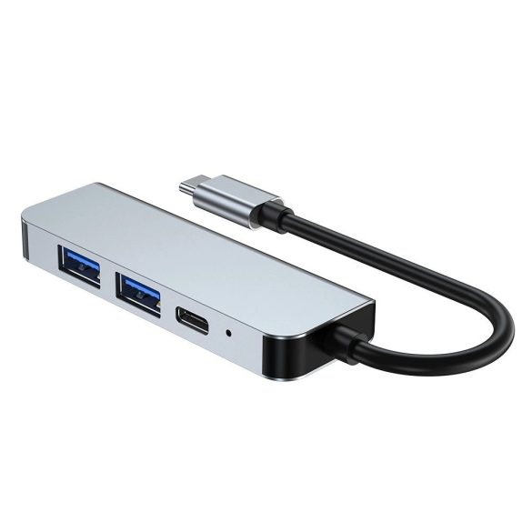 Tech-Protect V2 dokkoló 4 az 1-ben USB-C - USB-A 3.0 / USB-A 2.0 / USB-C / HDMI - szürke