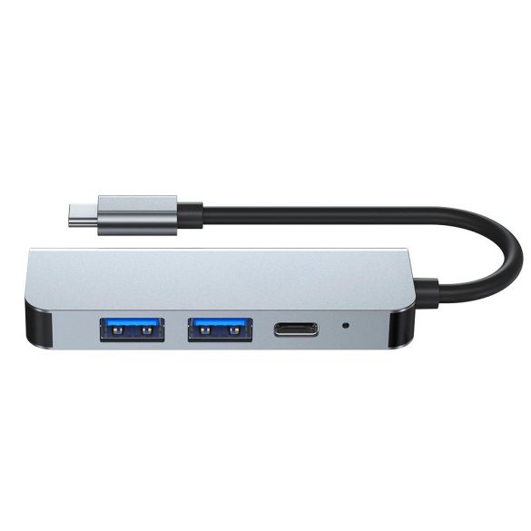 Tech-Protect V2 dokkoló 4 az 1-ben USB-C - USB-A 3.0 / USB-A 2.0 / USB-C / HDMI - szürke