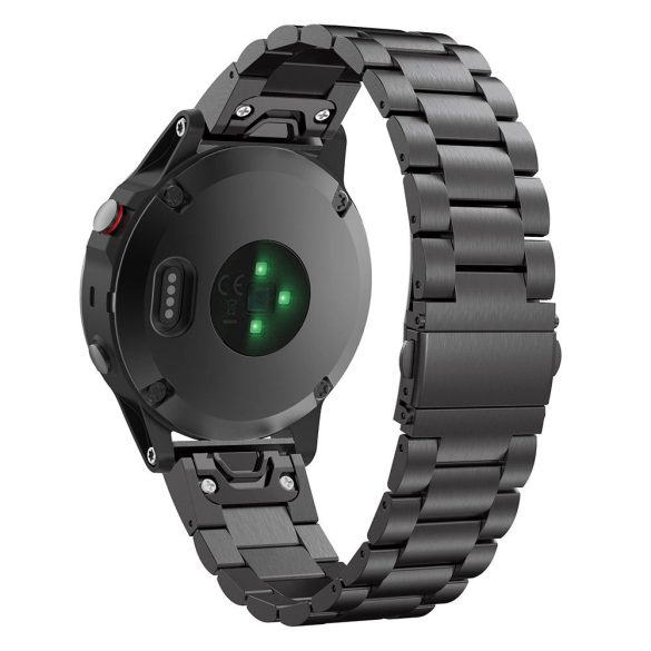 Tech-Protect Stainless csereszíj Garmin Fenix 5 / Garmin Fenix 6 / Garmin Fenix 6 Pro / Garmin Fenix 7 - fekete