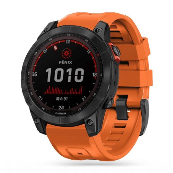 Tech-Protect IconBand csereszíj Garmin Fenix 5 / Garmin Fenix 6 / Garmin Fenix 6 Pro / Garmin Fenix 7 - narancs