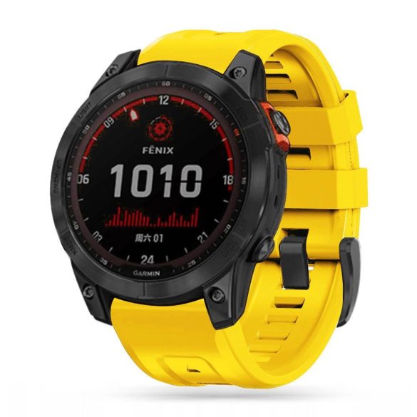 Tech-Protect IconBand csereszíj Garmin Fenix 5 / Garmin Fenix 6 / Garmin Fenix 6 Pro / Garmin Fenix 7 - sárga